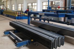 Three Waves highway guardrail machine