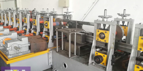 pallet rack step beam machine