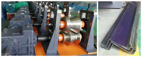 shutter rack support rail roll forming machine