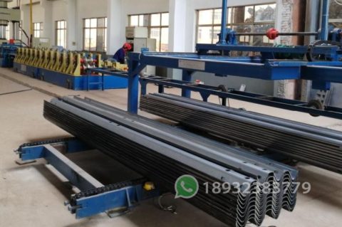 Three Waves highway guardrail machine