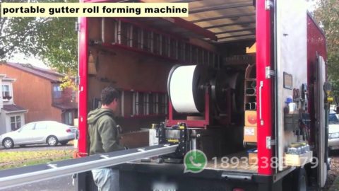 portable gutter roll forming machine