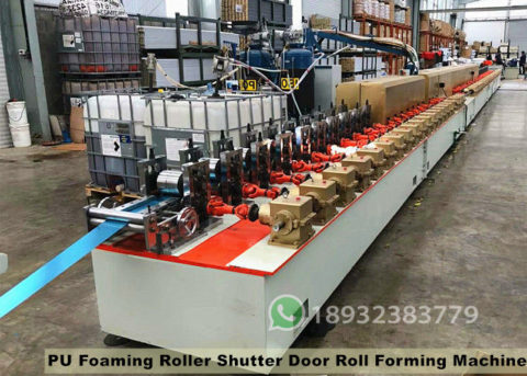 PU Foaming Roller Shutter Door Roll Forming Machine