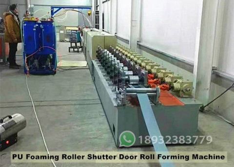 PU Foaming Roller Shutter Door Roll Forming Machine